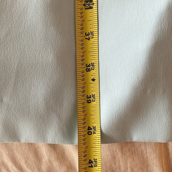 Les Copains Azure Blue Sleeveless Dress with Tiered Detailing at Waist - Picture 16 of 16